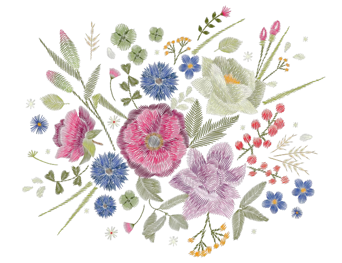 Mixed Wildflower Bouquet with Bird