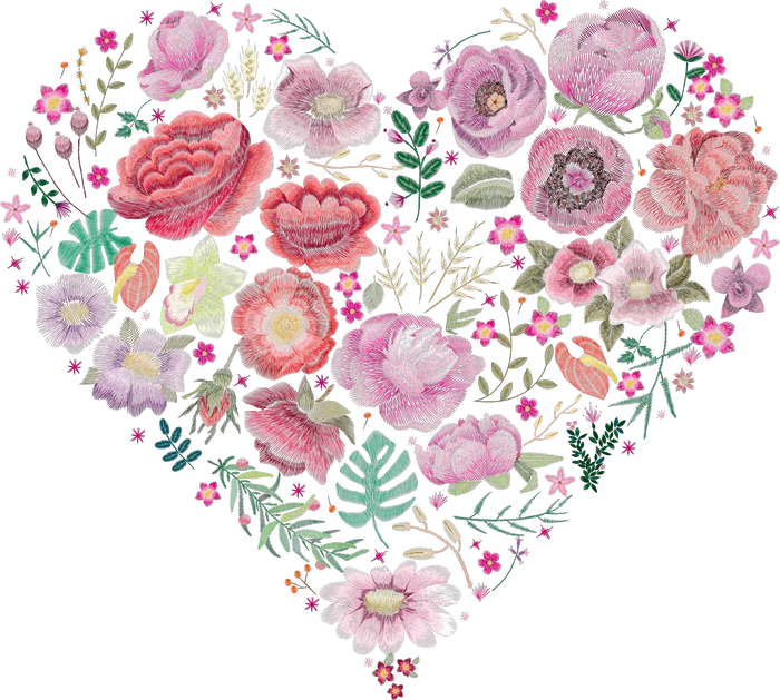 Floral Heart of Roses